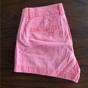 J. Crew Chino Shorts in Vibrant Pink